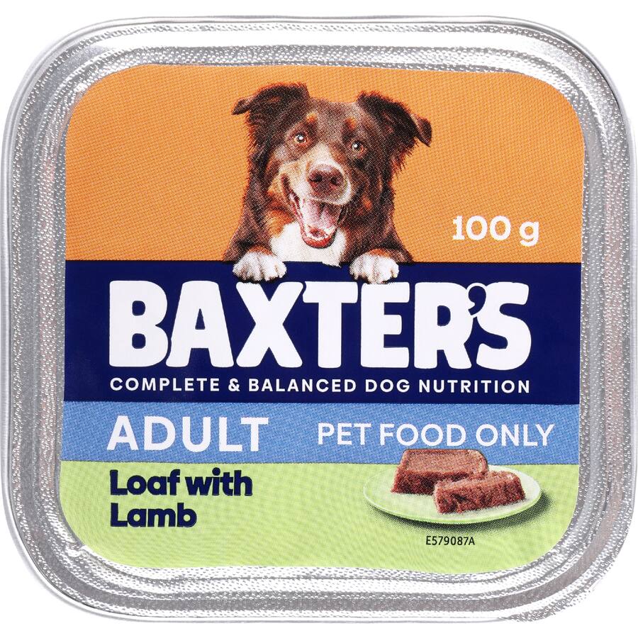 Baxter's Wet Dog Food Adult Loaf With Lamb