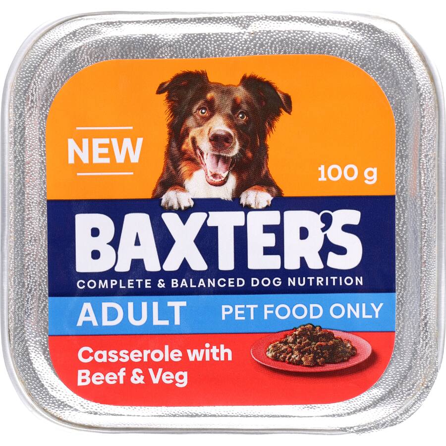 Baxter's Wet Dog Food Adult Casserole Beef & Veg
