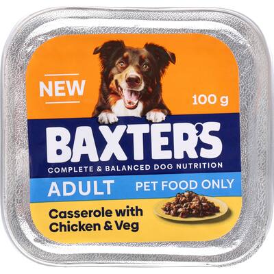 baxter's wet dog food adult casserole chicken & veg