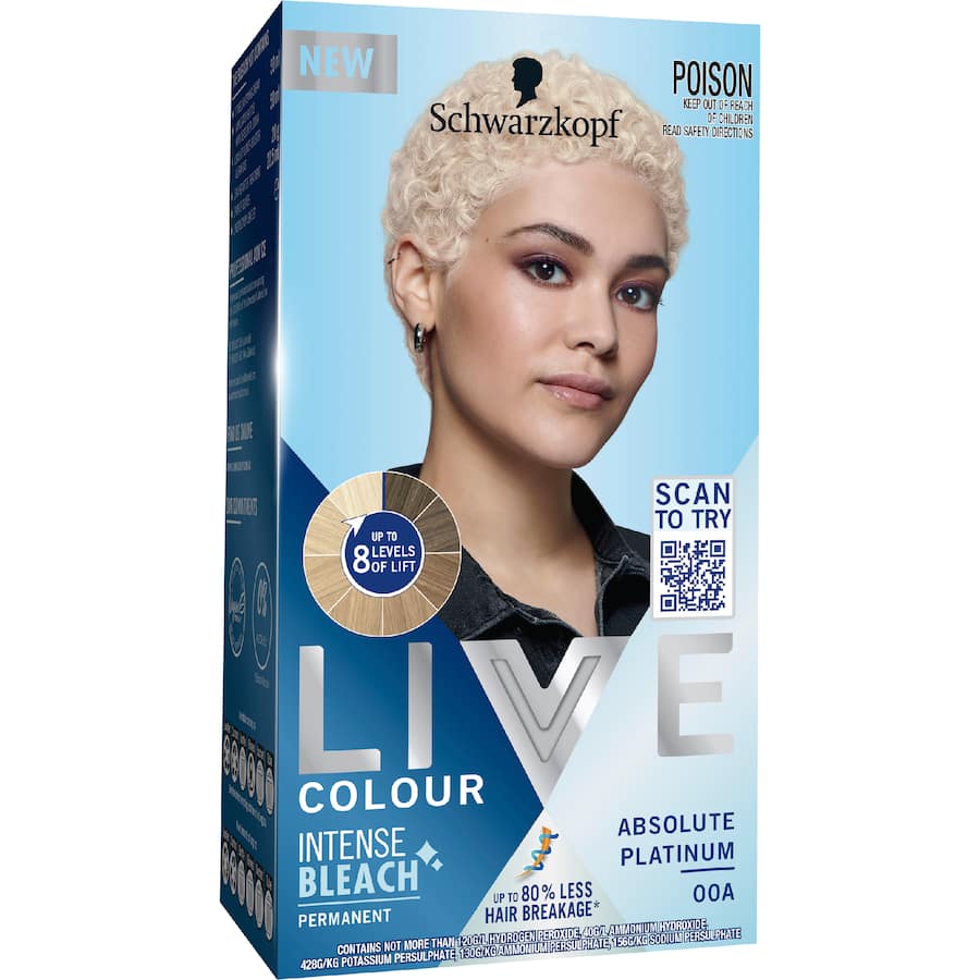 Schwarzkopf Live Colour Hair Colour Intense Bleach Permanent 00A