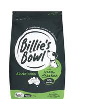 billie's bowl adult dry dog food aussie chicken