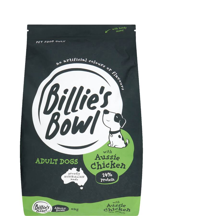 Billie's Bowl Adult Dry Dog Food Aussie Chicken