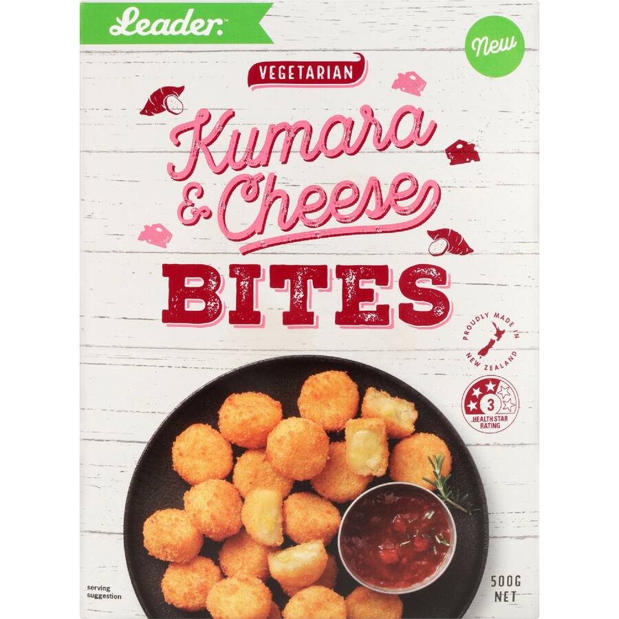 Leader Snack Bites Kumara & Cheese