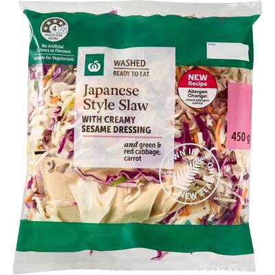 fresh vegetable salad japanese slaw