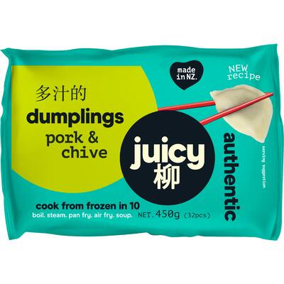 juicy dumplings pork & chive