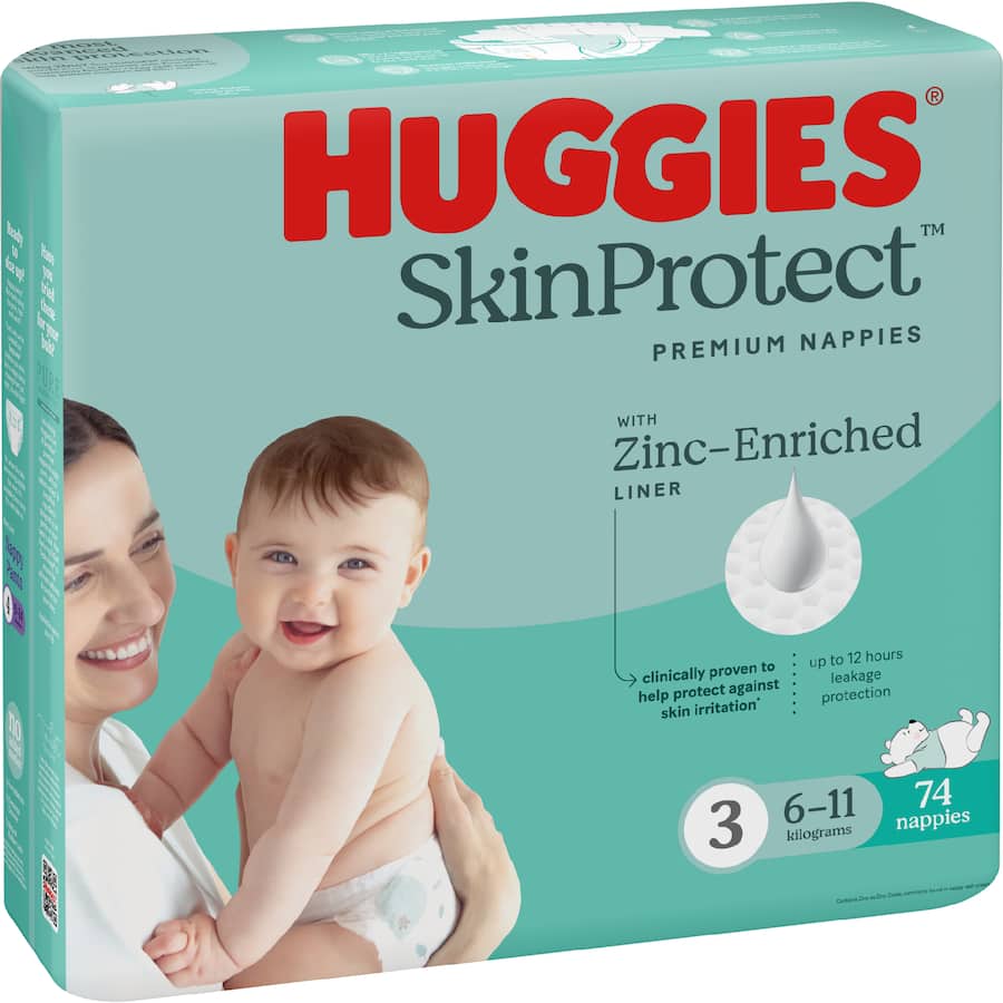 Huggies Pure & Sensitive Nappies Size 3 (6-12Kg)