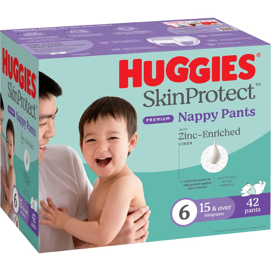 Huggies Pure & Sensitive Nappy Pants Size 6 (15Kg+)