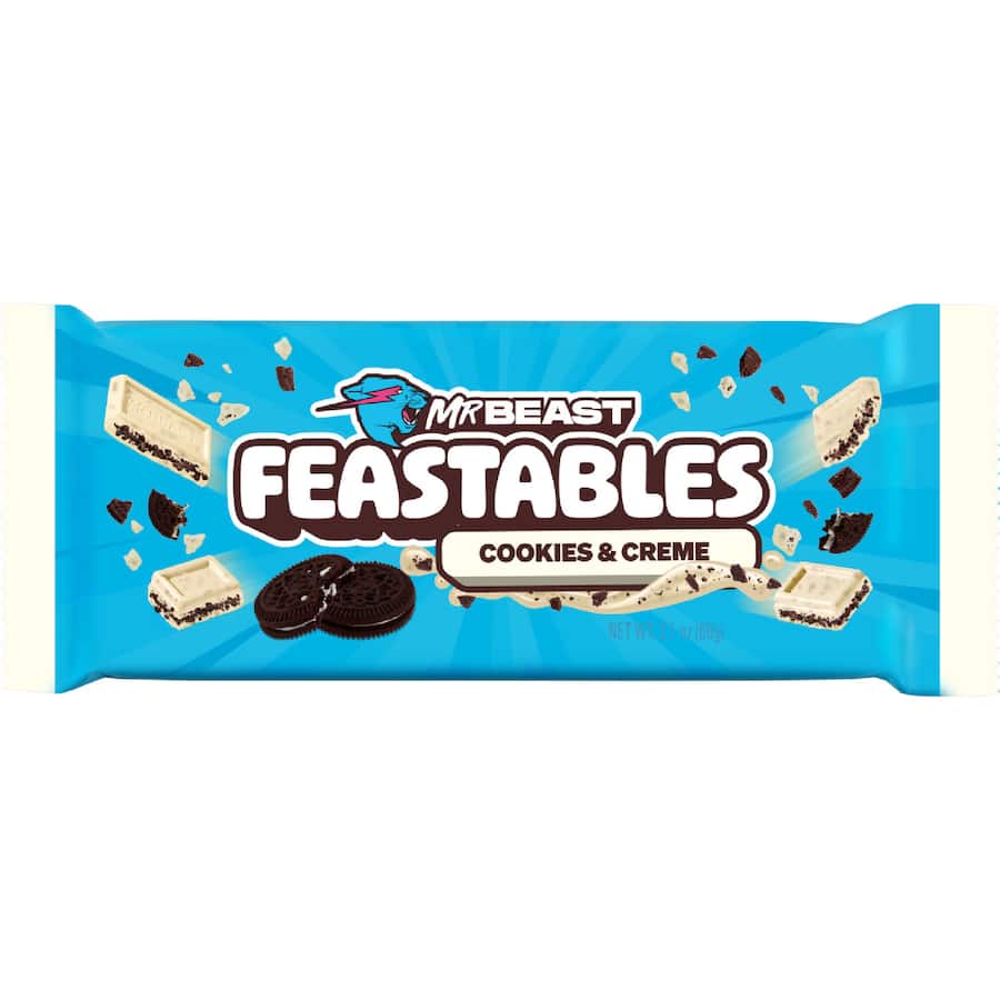 Feastables Chocolate Block Cookies & Creme