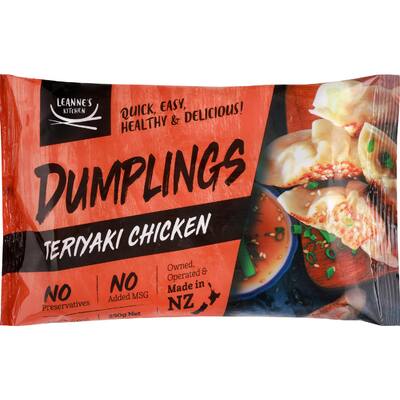 leanne's kitchen dumplings teriyaki chicken