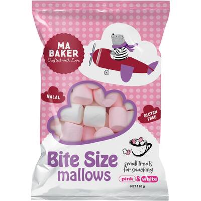 ma baker marshmallows pink & white