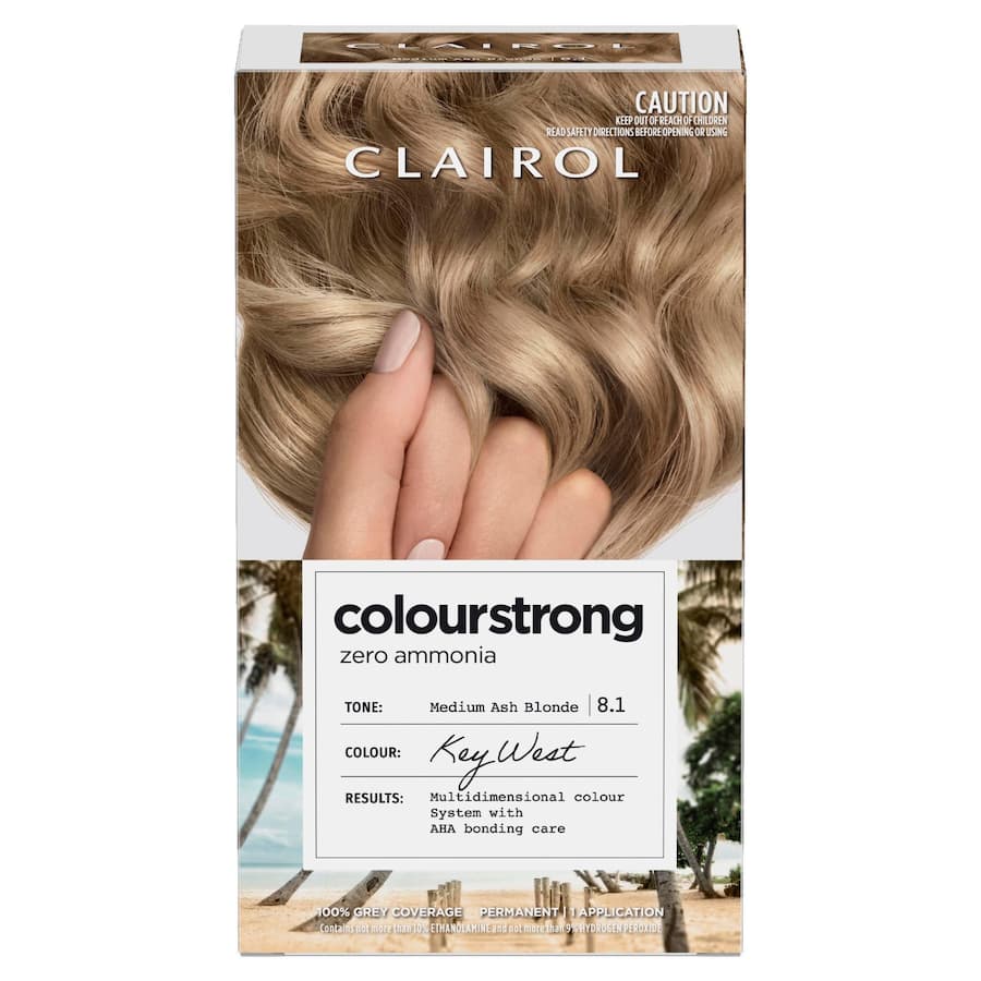 Clairol Colourstrong Hair Colour Medium Ash Blonde 8.1