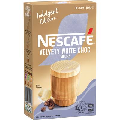 nescafe coffee sachets velvety white chocolate mocha