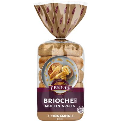 freyas english muffins brioche cinnamon splits