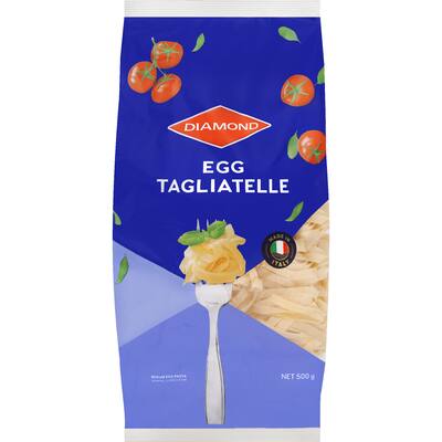 diamond pasta egg tagliatelle