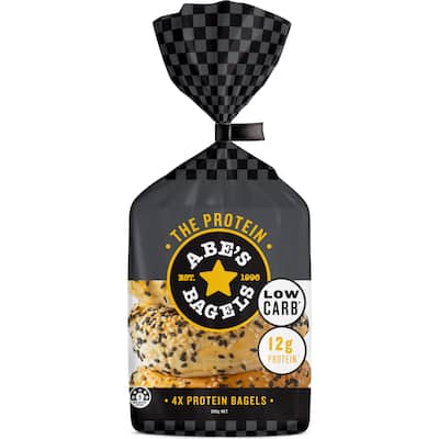 abe's bagels high protein low carb