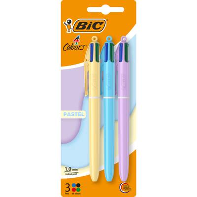 bic pen 4 colours pastel