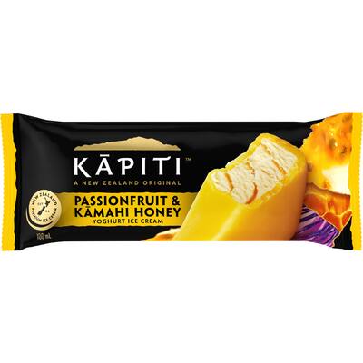 kapiti ice cream on stick passionfruit & honey