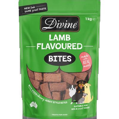 divine dog treats lamb bites
