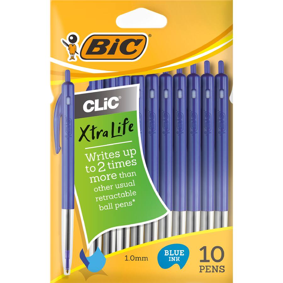 Bic Pen Clic Pens Medium Blue
