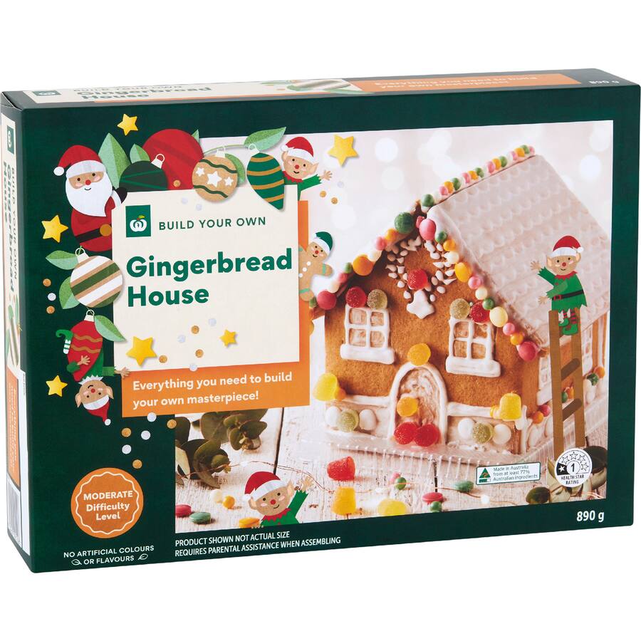 Woolworths Gingerbread House Kit Diy