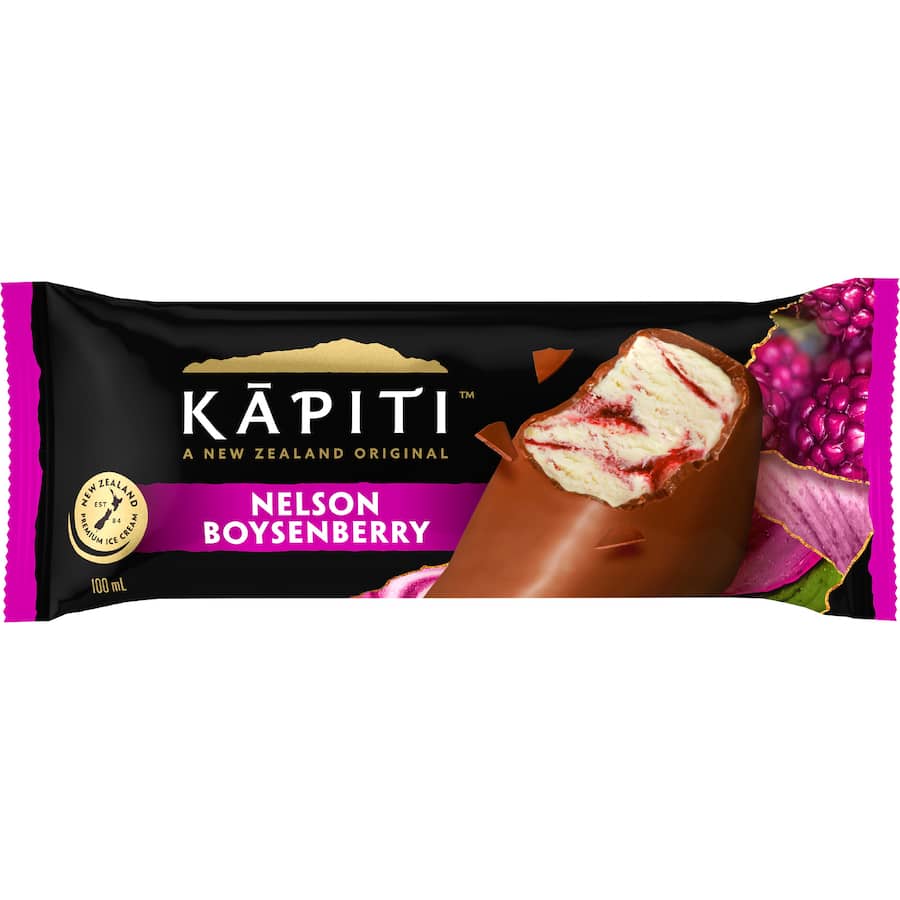 Kapiti Ice Cream On Stick Chocolate & Boysenberry