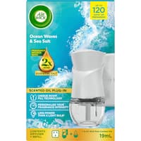 Air Wick Essential Oil Ocean Waves & Sea Salt Air Freshener Plug In Diffuser