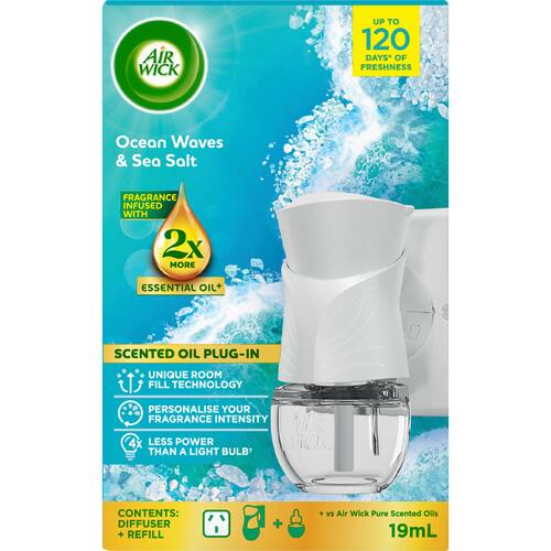Air Wick Air Freshener Diffuser Essential Oils Ocean Sea Salt