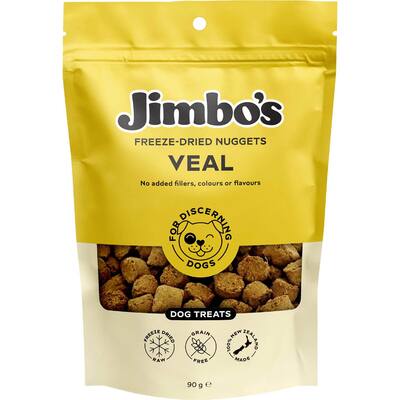 jimbo's dog treats freeze dried veal nuggets