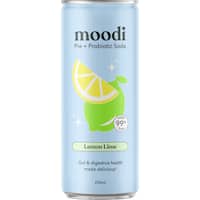 Moodi Lemon Lime Pre + Probiotic Soda