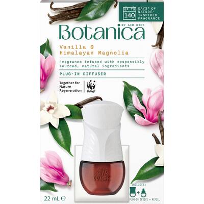 air wick botanica air freshener vanilla & himalayan magnolia