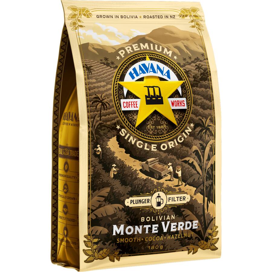 Havana Plunger Grind Coffee Bolivian Monte Verde