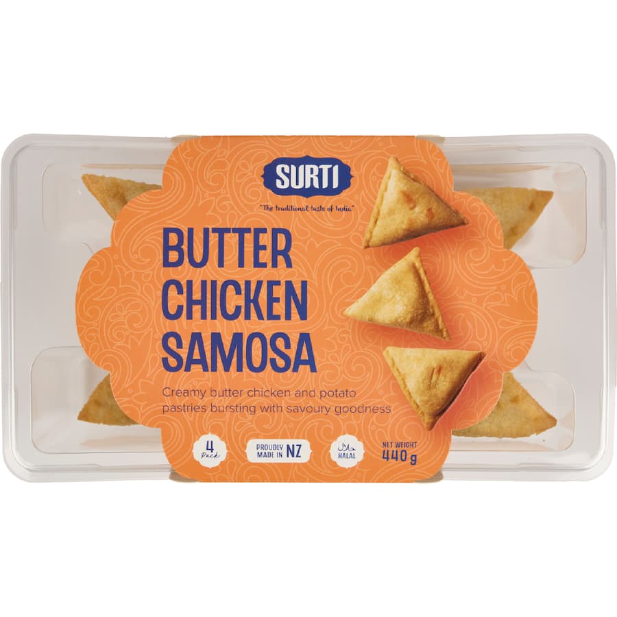 Surti Samosas Butter Chicken