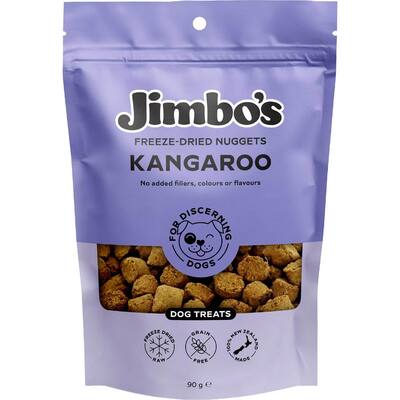 jimbo's dog treats freeze dried kangaroo nuggets