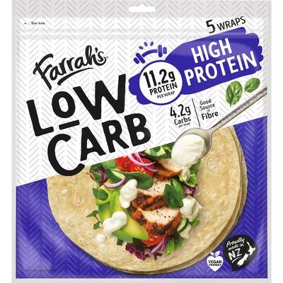 farrah's wraps low carb high protein