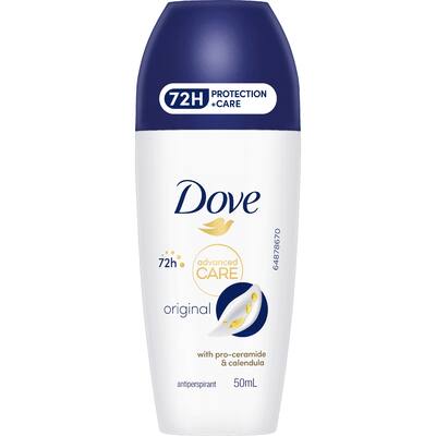 dove women deodorant roll-on advanced care original
