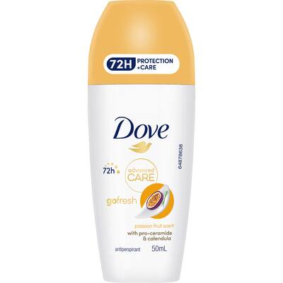 dove women deodorant roll on advanced care passionfruit