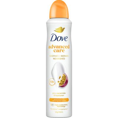 dove women aerosol deodorant passionfruit advanced 72hr