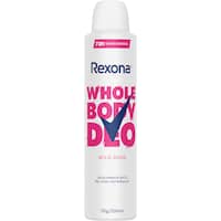rexona women whole body deodorant aerosol wild rose