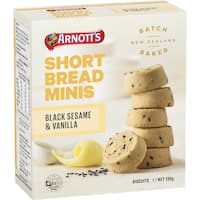 Arnott's Minis Shortbread Black Sesame & Vanilla