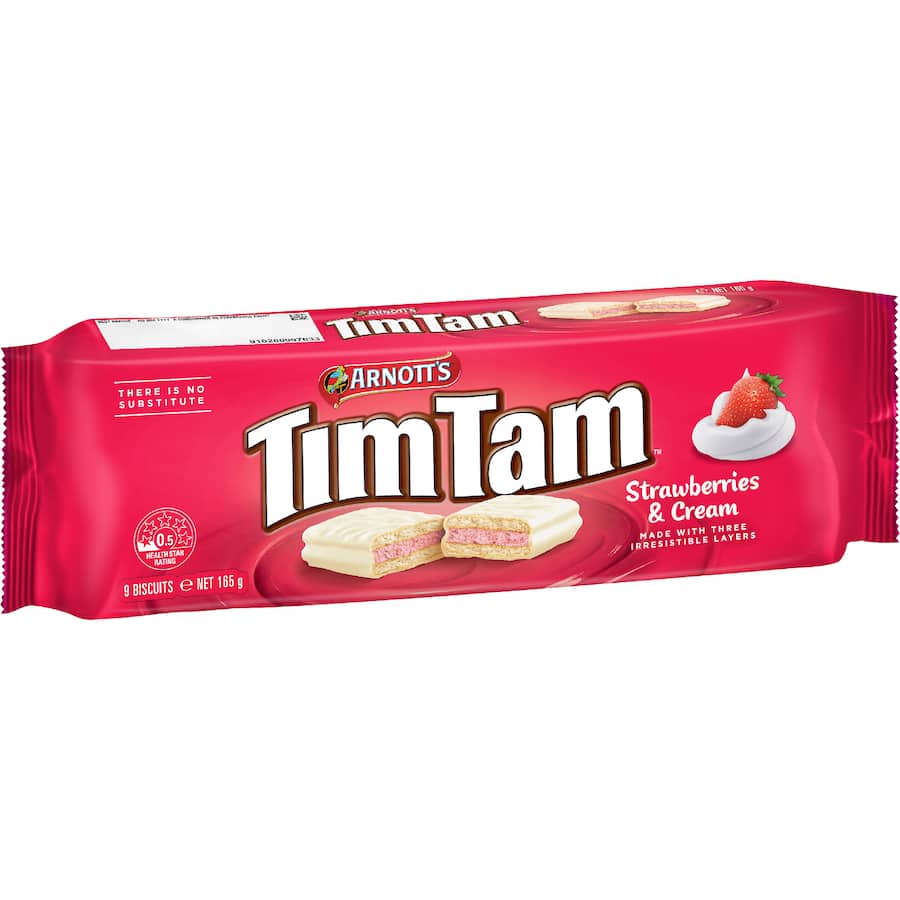 Arnotts Tim Tam Biscuits Strawberries & Cream