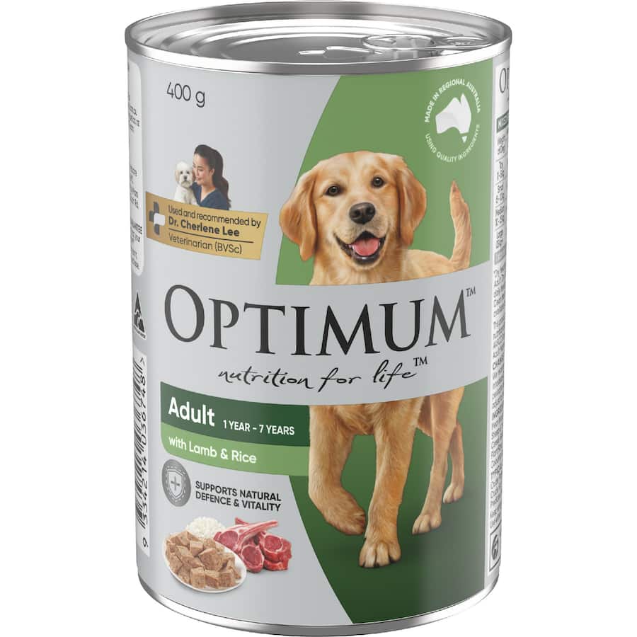Optimum Wet Dog Food With Lamb & Rice
