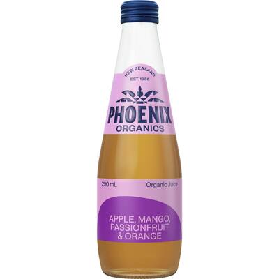 Organic chilled juice apple mango & passionfruit