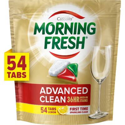morning fresh advanced clean dishwasher tablets lemon
