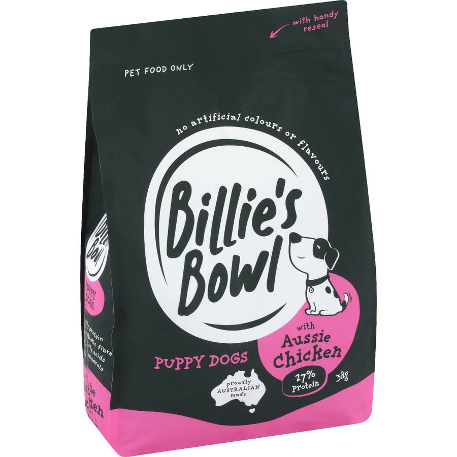 Billie's Bowl Puppy Dry Dog Food Aussie Chicken