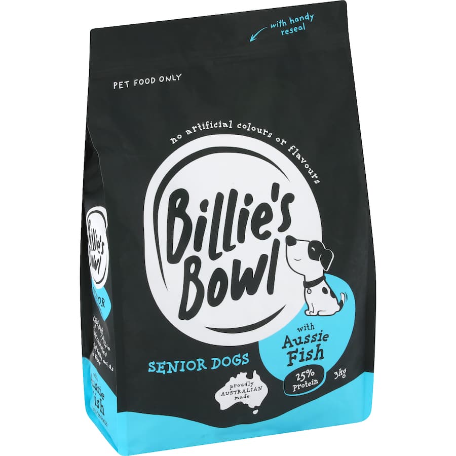 Billie's Bowl Senior Dry Dog Food Aussie Fish