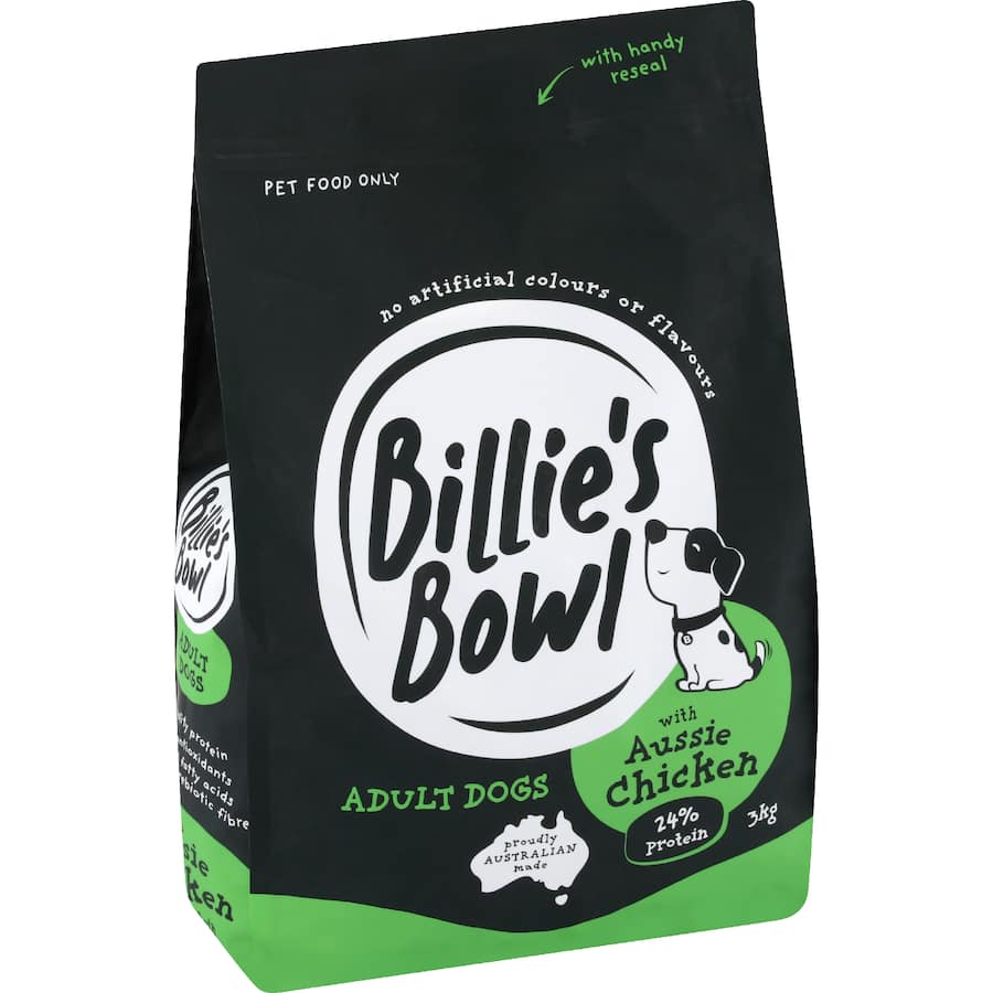 Billie's Bowl Adult Dry Dog Food Aussie Chicken