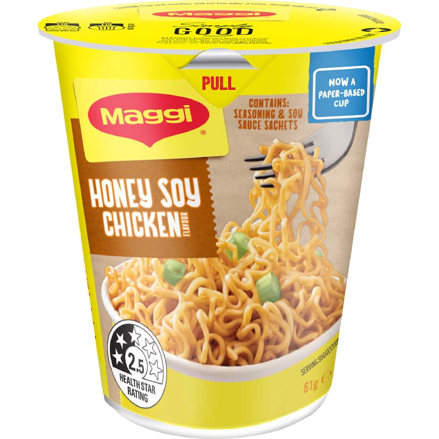 Maggi 2-Minute Instant Noodles Honey Soy Chicken Cup