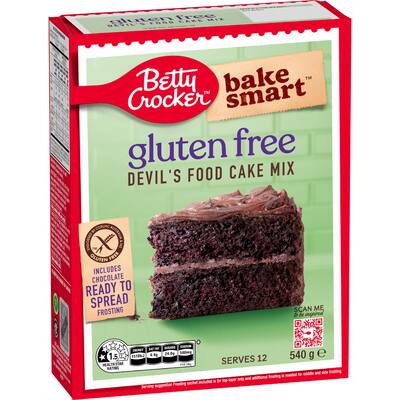 betty crocker bake smart devil's food cake mix gluten free