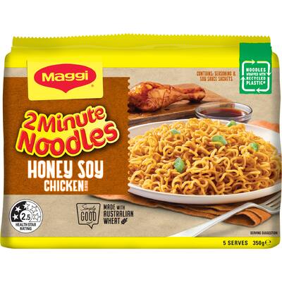 maggi 2-minute instant noodles honey soy chicken