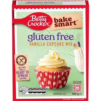 betty crocker bake smart cupcake mix vanilla gluten free
